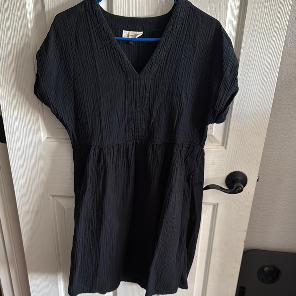 Black V-Neck Dress